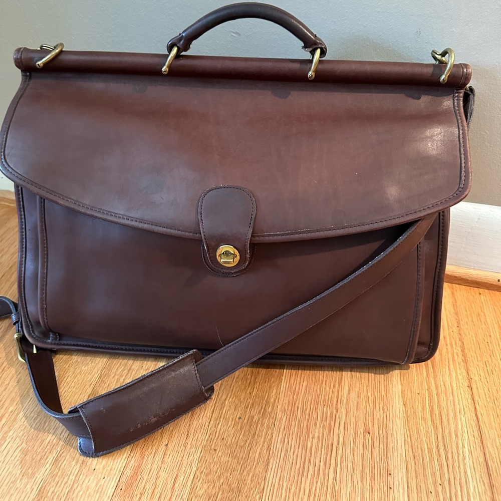 Coach Vintage Beekman Leather Messenger Bag M465266… Gem